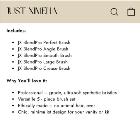 JX BlendPro 5 Piece Makeup Brushes - Picture 4 of 8